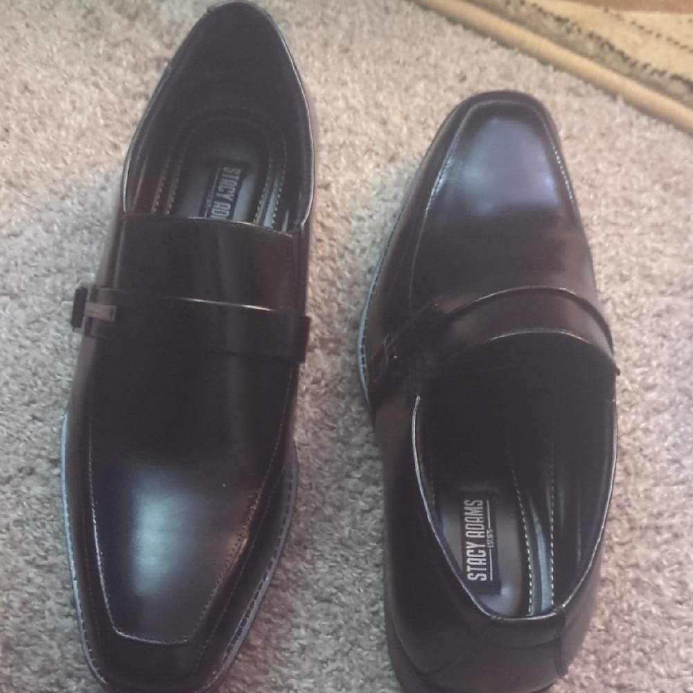 Stacy Adams Glossy Black Men's Slip-Ons
